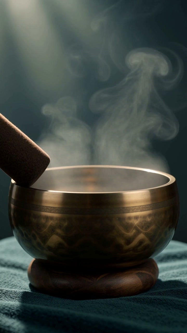 Singing bowl sound ritual